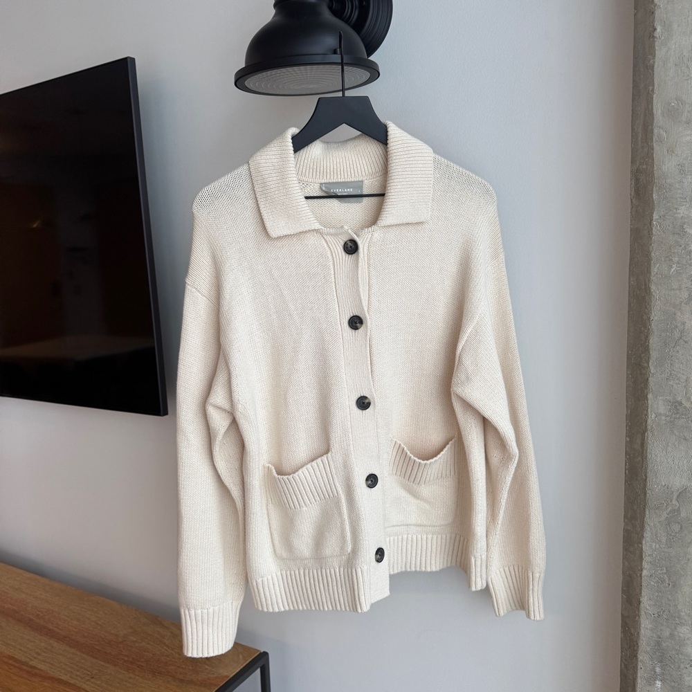 Everlane Off-White Knit Cardigan